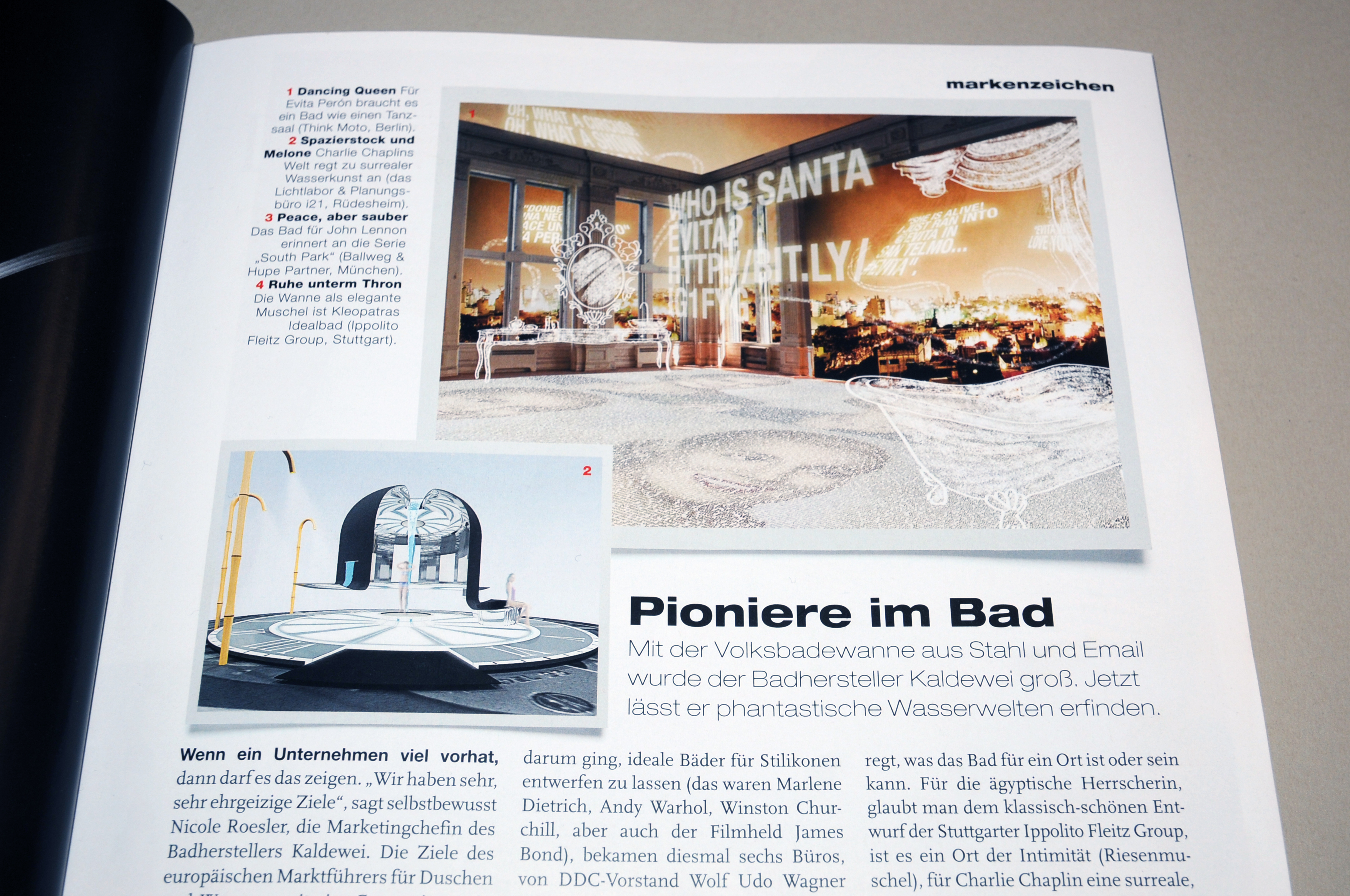 Ein Bad für Evita in der A&W